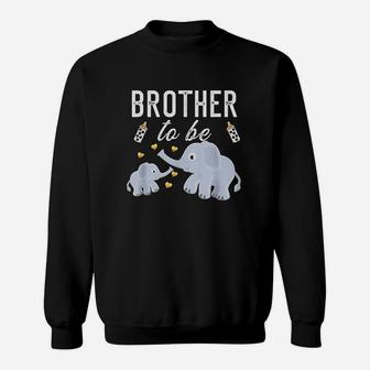 Brother To Be Elephant Baby Sweatshirt | Crazezy CA