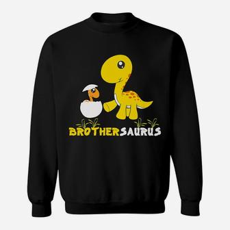 Brothersaurus Shirt Cute Brother Dinosaur Matching Family Sweatshirt | Crazezy CA