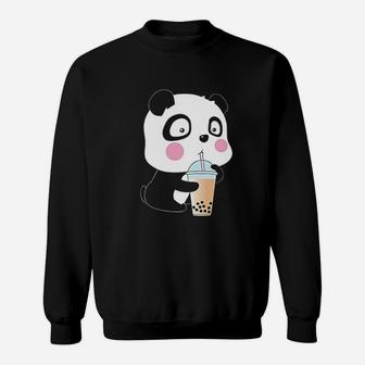 Bubble Tea Panda Sweatshirt | Crazezy UK