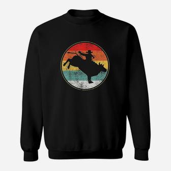 Bull Riding Rodeo Cowboy Vintage Sweatshirt | Crazezy UK