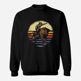 Bull Riding Rodeo Rider Cowboy Sweatshirt | Crazezy