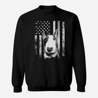 Bull Terrier 4Th Of July America Dog Flag Patriotic Sweatshirt - Monsterry
