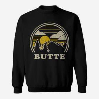 Butte Montana Mt T Shirt Vintage Hiking Mountains Tee Sweatshirt | Crazezy CA