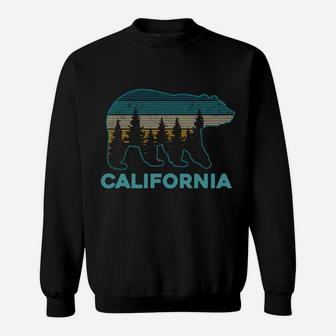 California Bear Vintage Retro Nature Hiking Souvenir Gift Sweatshirt | Crazezy