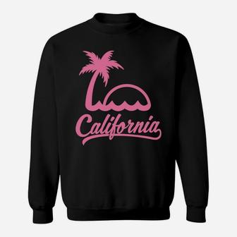 California State Summer Palm Trees Vacation Retro Sweatshirt | Crazezy DE