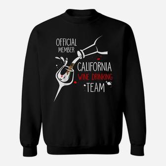 California Wine Drinking Team Funny T Shirt Sweatshirt | Crazezy UK