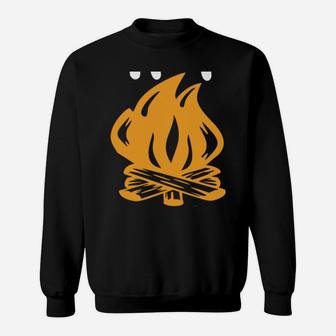 Campfire Queen Camping Sweatshirt | Crazezy