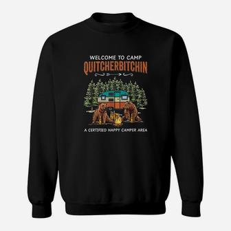 Camping Lover Welcome To Camp Sweatshirt | Crazezy