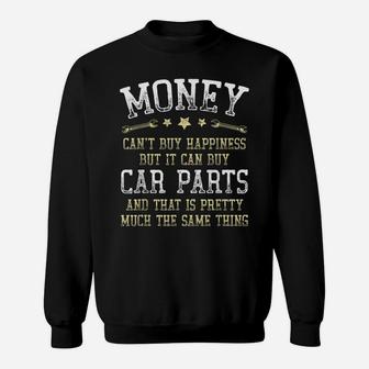 Can Buy Car Parts Funny Car Lover Auto Mechanics Vintage Sweatshirt | Crazezy AU