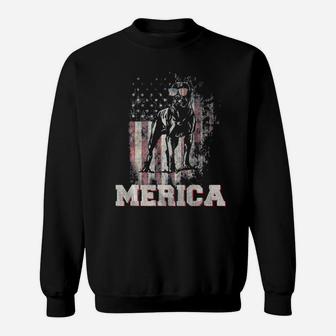 Cane Corso Dog Merica Americanflag Patriot 4Th Of July Sweatshirt - Monsterry