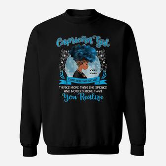 Capricorn Girl Zodiac Birthday December Or January Bday Gift Sweatshirt | Crazezy