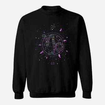 Capricorn Zodiac Sign Flower December January Birthday Sweatshirt | Crazezy
