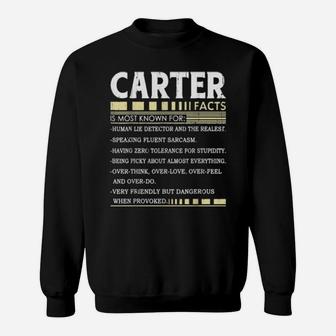 Carter Facts Carter Name Sweatshirt - Monsterry AU