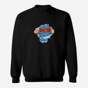 Carter Name Superhero Named Carter Sweatshirt - Monsterry