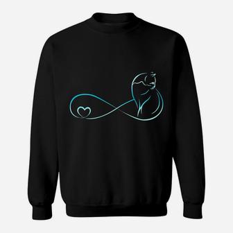 Cat Infinity Love Cat Lovers Gifts For Women Men Girls Kids Sweatshirt | Crazezy