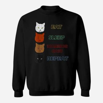 Cats Pet Animals Gift For Cats Lovers Pet Lovers Sweatshirt | Crazezy