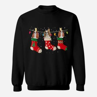 Cavalier King Charles Spaniel Stocking Christ Sweatshirt - Monsterry