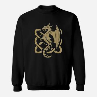 Celtic Dragon I Dragon Lover I Irish Folk Dragon Sweatshirt - Thegiftio