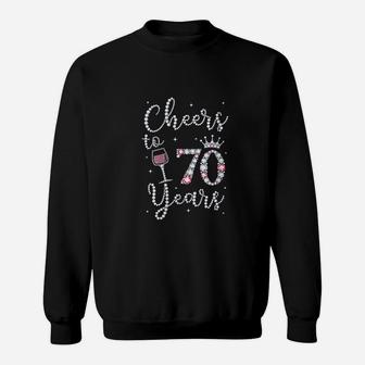 Cheers To 70 Years Sweatshirt | Crazezy UK