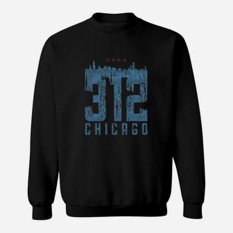 Chicago Illinois Skyline 312 Sweatshirt - Thegiftio