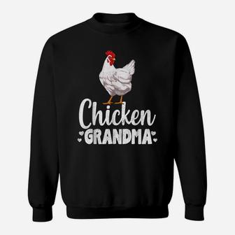 Chicken Grandma Funny Country Farm Animal Gifts Sweatshirt | Crazezy