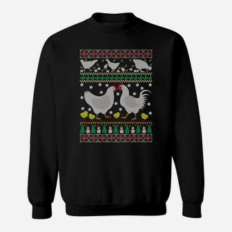 Chicken Ugly Christmas Farm Animal Funny Holiday Xmas Gift Sweatshirt | Crazezy