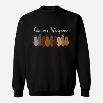 Chicken Whisperer Farmer Mama Kid Animal Backyard Bird Flock Sweatshirt | Crazezy AU