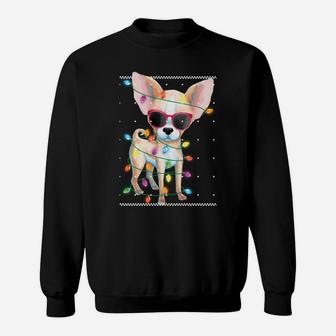 Chihuahua Christmas Ugly Sweater For Women Gift Dog Mom Sweatshirt Sweatshirt | Crazezy AU
