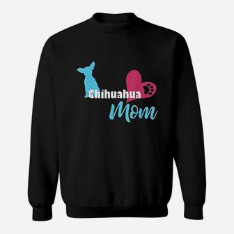 Chihuahua Mom Funny Art Paw Sweatshirt - Thegiftio UK