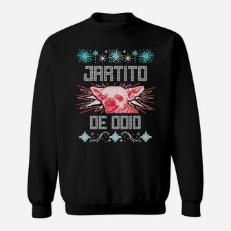 Chihuahua Puerto Rico Ugly Christmas Sweater Navidad Boricua Sweatshirt Sweatshirt | Crazezy