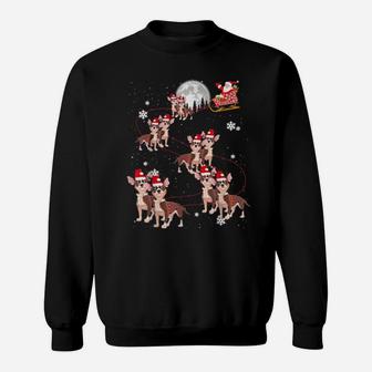Chihuahua Reindeer Santa Xmas For Dog Sweatshirt - Monsterry UK