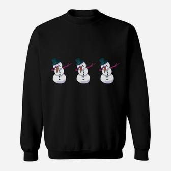 Chillin' With My Snowmies Christmas Snowmen Hanging Out Gift Sweatshirt | Crazezy AU