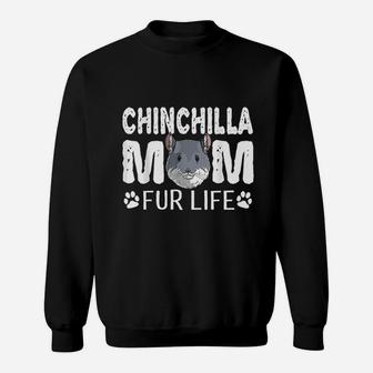 Chinchilla Mom Fur Life Mothers Day Cute Sweatshirt | Crazezy