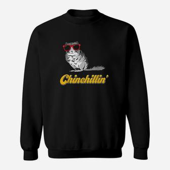 Chinchillin Funny Chinchilla Sweatshirt | Crazezy