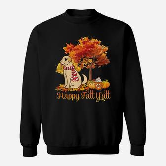 Chinook Dog Happy Fall Y'all Thanksgiving Day To Me Dad Mom Sweatshirt | Crazezy CA