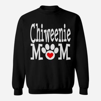 Chiweenie Mom Dog Owner Funny Cute Christmas Gift Chihuahua Sweatshirt | Crazezy DE