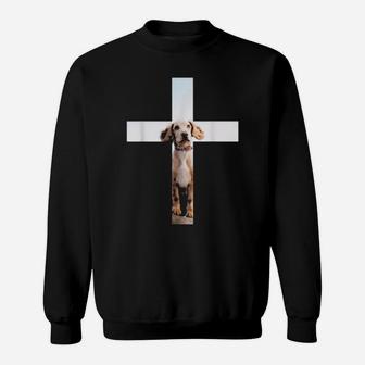 Christian Cross Dog Sweatshirt - Monsterry