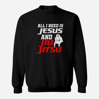 Christian Jiu Jitsu Jesus Brazilian Flag Martial Arts Sweatshirt - Thegiftio UK