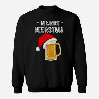 Christmas Beer Merry Beerstmas Drinking Team Squad Ale Party Sweatshirt Sweatshirt | Crazezy UK