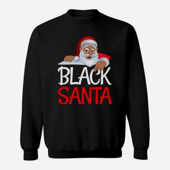 Christmas Black Lives Matter Santa African Design Sweatshirt Sweatshirt | Crazezy