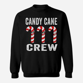 Christmas Candy Cane Crew Funny Christmas Candy Cane Pajamas Sweatshirt | Crazezy CA