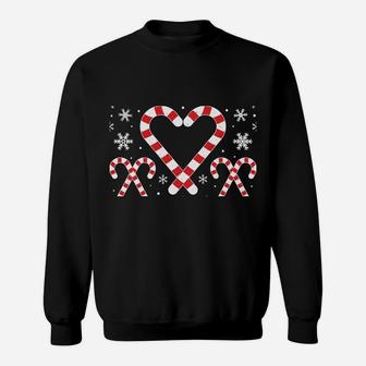 Christmas Candy Cane Work Of Heart | Third 3Rd Grade Teacher Sweatshirt | Crazezy