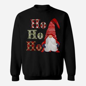 Christmas Gnome With Plaids Xmas Family Matching Pajama Gift Raglan Baseball Tee Sweatshirt | Crazezy