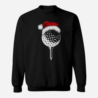 Christmas Golf Ball Santa Hat Xmas Boys Men Pajama Tee Sweatshirt | Crazezy DE