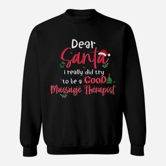 Christmas Massage Therapist Santa Therapy Holiday Gift Sweatshirt | Crazezy AU