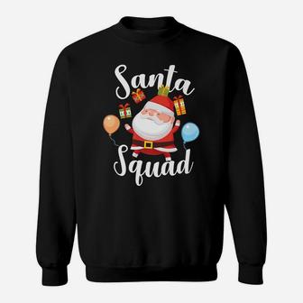 Christmas Matching Tees For Family Xmas Funny Santa Squad Sweatshirt | Crazezy UK