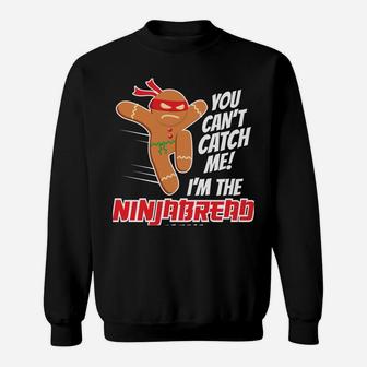 Christmas Ninjabread Man Funny Gingerbread Design Sweatshirt Sweatshirt | Crazezy CA
