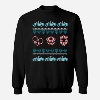 Christmas Ugly Sweater Police Officer Design Sweatshirt Sweatshirt | Crazezy AU