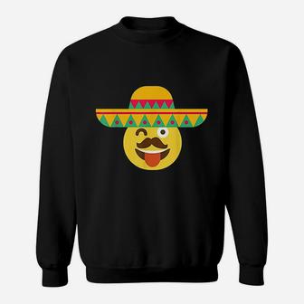 Cinco De Mayo Emoticon Sweatshirt | Crazezy AU
