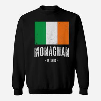 City Of Monaghan Ireland Irish Flag Sweatshirt - Monsterry